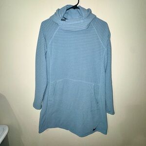 Mountain Hardwear Sky Blue Summit Grid Dress Long Sleeve Hooded Tunic